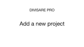 DIVISARE WEBSITES · ADD A NEW PROJECT [upl. by Mundt]