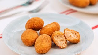 Recetas Thermomix ® TM5  Croquetas con Jamón [upl. by Meekahs]