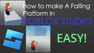 How to make a Falling Platform in Roblox Studio EASY [upl. by Orual24]