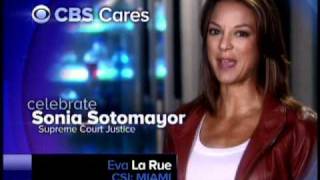 Eva LaRue Celebrates Sonia Sotomayor [upl. by Sisenej]