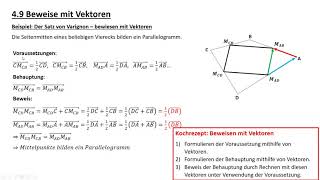 V01 Beweisen mit Vektoren [upl. by Thorlay]