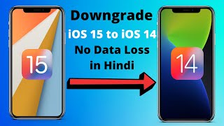 Downgrade ios 15 to 14 without losing data [upl. by Roy]