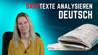 Sachtexte analysieren  Deutsch Oberstufe Abitur [upl. by Oiluj517]