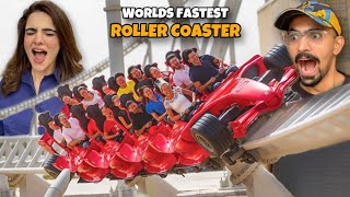 WORLD KI FASTEST ROLLER COASTER Ki Ride Karli  Ferrari World [upl. by Carolyne888]