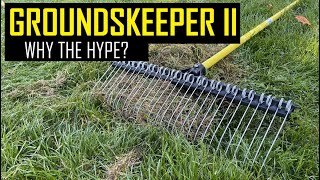 Groundskeeper II Dethatching Rake  Fall Lawn Care  Dethatching Rake Assembly and Review [upl. by Darcie]