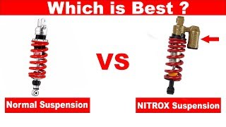 Normal Suspension VS NITROX Suspension Working l HINDI [upl. by Kreg]