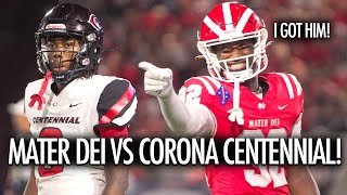 No 1 Mater Dei Football Debut vs Corona Centennial Chris Henry Jr is Unstoppable [upl. by Grata859]