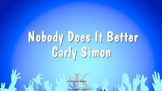 Nobody Does It Better  Carly Simon Karaoke Version [upl. by Bough]