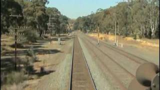 Australian trains  cab ride on the north east [upl. by Seek514]