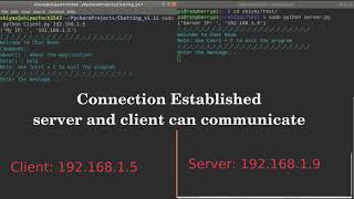 Chatting Application using Sockets in Python with Raspberry Pi [upl. by Enixam238]