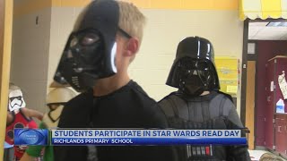 Onslow County students dress up for Star Wars Reads Day [upl. by Silvano]