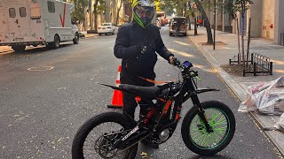 Surron Light Bee X  60v Sotion Motor and FarDriver 72680 installation tune test riding [upl. by Oirevas]