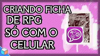 Criando uma Ficha de RPG no Celular  mRPG e AampM [upl. by Moht]