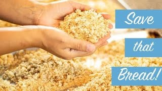 Make CRUNCHY Bread Crumbs in Minutes  Leftover Bread crumbs Recipe  Bread crumbs recipe [upl. by Frisse564]