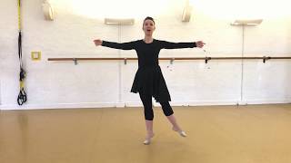 How to prepare for pirouette away from the bar  Monday Session 13 [upl. by Ahsiret]