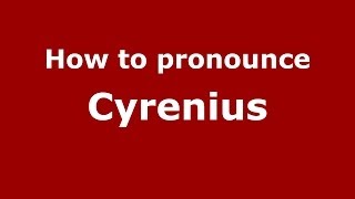 How to pronounce Cyrenius FrenchFrance  PronounceNamescom [upl. by Anilegna]