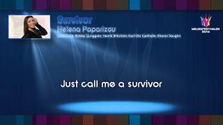 Helena Paparizou  quotSurvivorquot  on screen lyrics [upl. by Nerad]