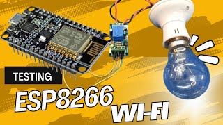 Get connected with WIFI Testing your ESP8266 Modulewifi [upl. by Yelime]