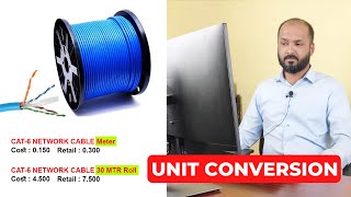 UNIT CONVERSION  Roll to Meter Conversion while sales entry  AccroBIZ ERP [upl. by Oznofla249]