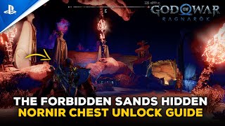 God of War Ragnarok  How To Unlock The Forbidden Sands Hidden Nornir Chest Guide [upl. by Vladimir522]