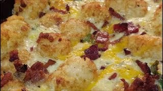 TATER TOT BREAKFAST CASSEROLE [upl. by Eiwoh806]