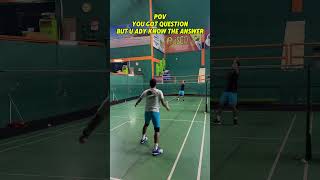 Back to back trickshoot badmintontrickshot badmintonskills [upl. by Shannan]