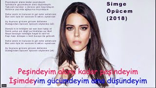 Simge  Öpücem Karaokestyle Lyrics [upl. by Noicpesnoc]