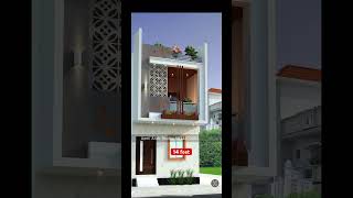 14 feet front home design architecture home house design youtubeshorts [upl. by Eylhsa418]