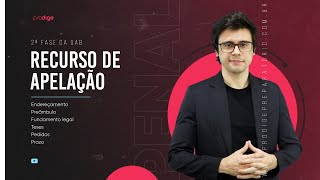 Recurso de apelação 2ª Fase OAB  Direito Penal [upl. by Anevad]