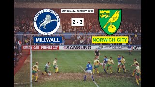 Millwall 23 Norwich City First Division 198889 [upl. by Spanjian]