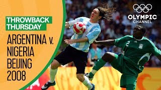 Argentina vs Nigeria  Beijing 2008 Mens Football Final  Throwback Thursday [upl. by Akemed]