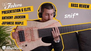 Bass Review Fodera Presentation 6 Elite Japanese Maple ft DavidVause [upl. by Cis]