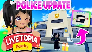 POLICE STATION UPDATE SECRETS in LIVETOPIA Roleplay roblox [upl. by Mick]