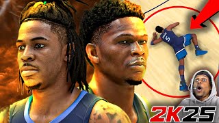 NBA 2K25 ANTHONY EDWARDS VS JA MORANT [upl. by Matthews]