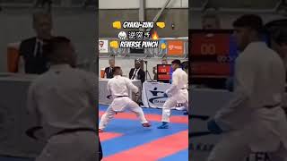 🔥 Best Gyakuzuki 逆突き Reverse Punch 👊 Kumite Karate WKF Sparring USAkarate dojo Shitoryu PKF [upl. by Nosahc]