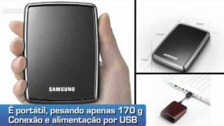 Americanascom l HD Externo 640GB  Preto  Samsung [upl. by Arianne261]