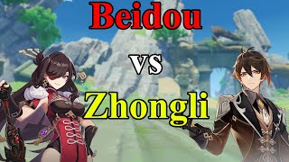 Beidou VS ZhongLi BossNo hit [upl. by Colline]