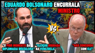 Eduardo Bolsonaro encurrala embaixador de Lula Mauro Vieira “eleição roubada na Venezuela” [upl. by Ordisy]