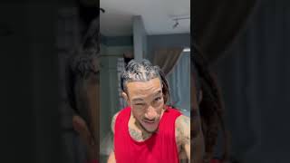 Tapered hairline locs locjourney blackhair blackhairstyles blackmenshair locsandbjj [upl. by Karol]