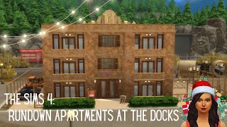 The Sims 4 Lets build a RUNDOWN APARTMENT BUILDING FOR RENT No CCSpeedbuild For RentNo talking [upl. by Cowie]