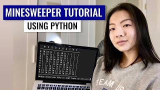 How to code a commandline Minesweeper in Python using recursion  Beginner Python Tutorial [upl. by Ivek]