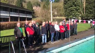 Calon Lan performed outside the Matlock Bath Hotel [upl. by Aiekat]