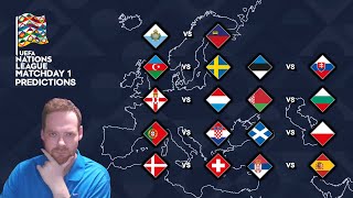 My UEFA Nations League Matchday 1 Predictions 050924 [upl. by Corwin632]