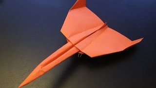 How to make an Aerospike SR71 plane origami instruction [upl. by Farika]