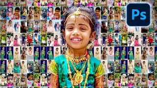 How to Create Photo Mosaic Portraits In Photoshop  Photo Collage with Contact Sheet in Photoshop [upl. by Sarene463]