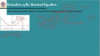 Derivation of the Standard Equation of the Parabola Precalculus [upl. by Wait]