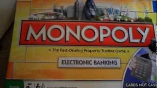 INSIDE THE GAME MONOPOLY ELECTRONIC BANKING VERSION WITH CREDIT CARDS [upl. by Amari]