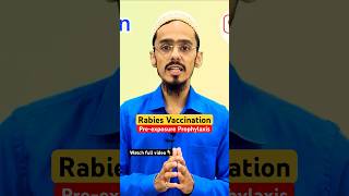 Rabies Vaccination Preexposure Prophylaxis rabiesvaccine rabies shorts [upl. by Ateekram476]