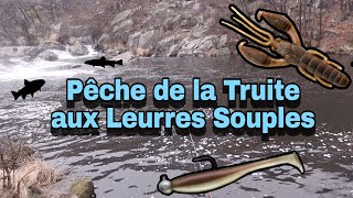 Essai dun Leurre Souple Écrevisse Pêche de la Truite aux Leurres Souples en Rivière [upl. by Shara912]