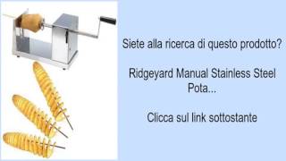 Ridgeyard Manual Stainless Steel Pota [upl. by Ettelocin]